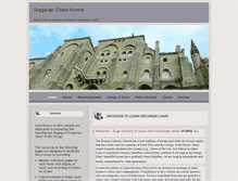 Tablet Screenshot of gregorian-chant-hymns.com
